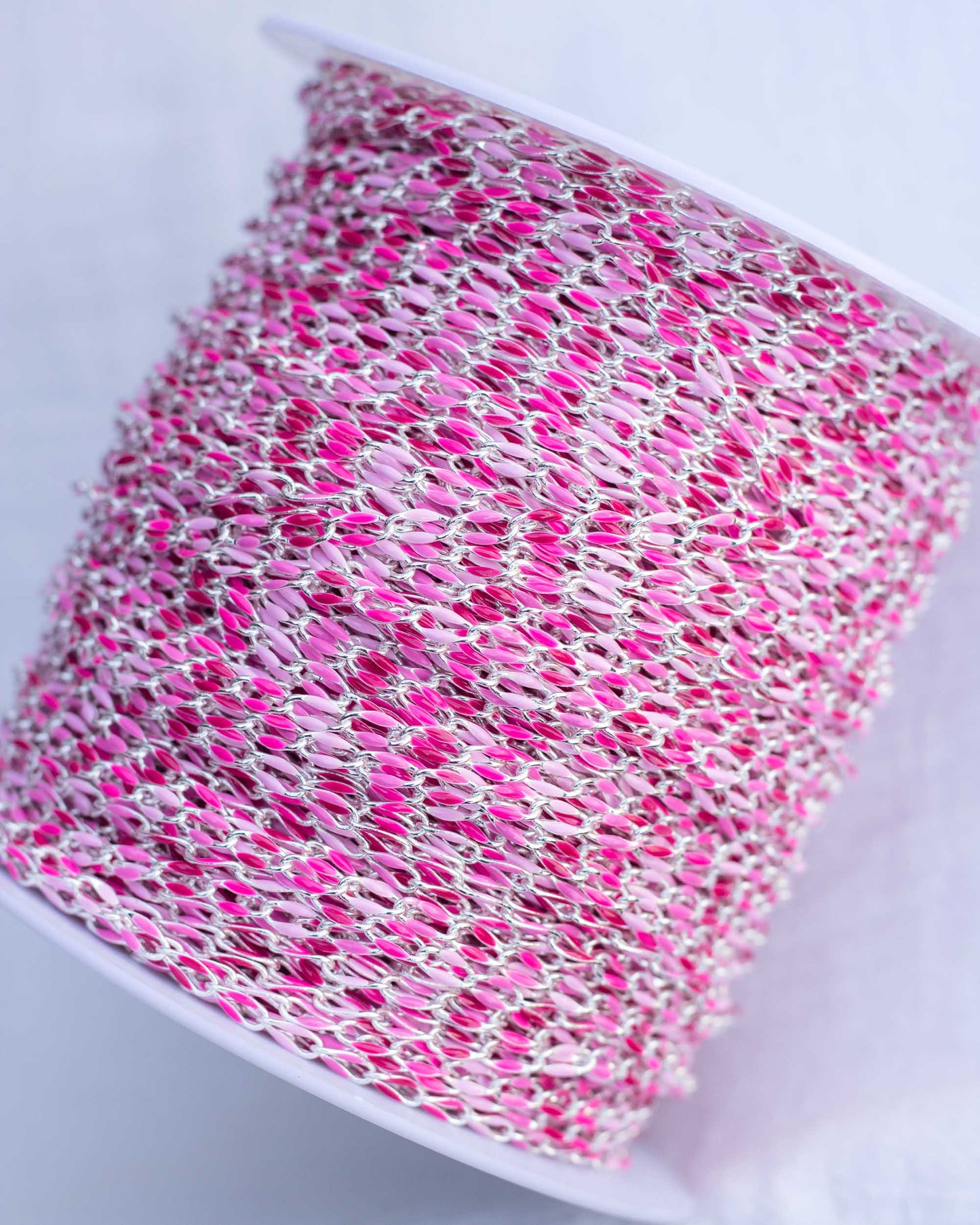 Pink Multi Color Enamel Chain, SP112