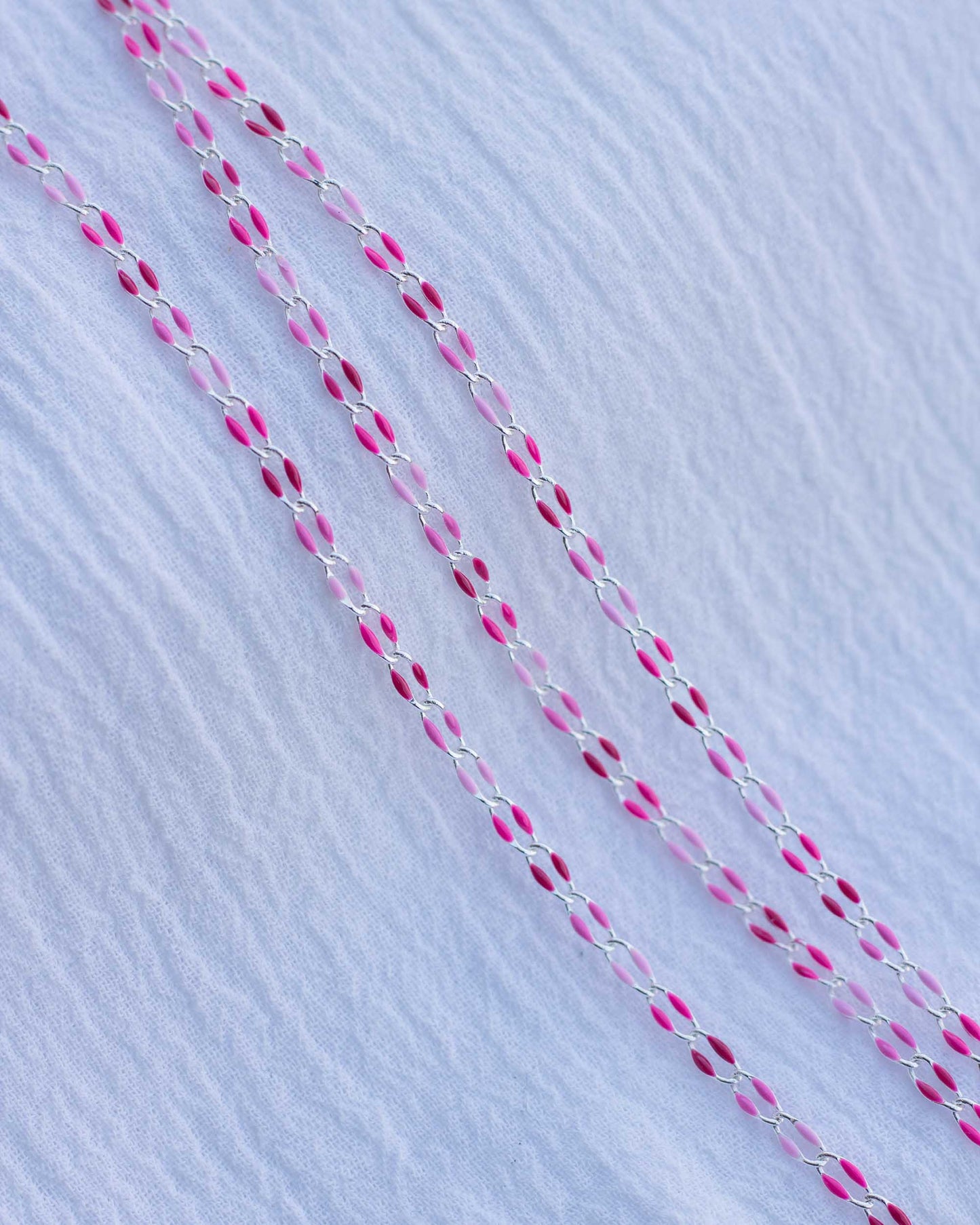 Pink Multi Color Enamel Chain, SP112