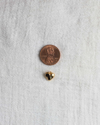 Domed Puff Heart Charm, CH98