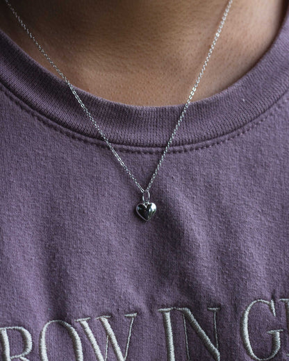 Domed Puff Heart Charm, CH98