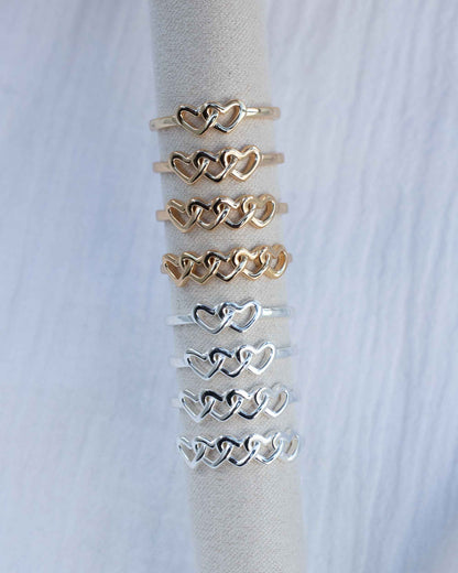 Linked Hearts Rings, R37