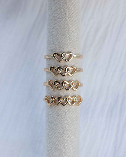 Linked Hearts Rings, R37