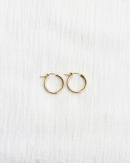 19mm Hoop Earrings, E36