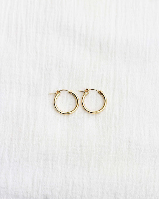 19mm Hoop Earrings, E36