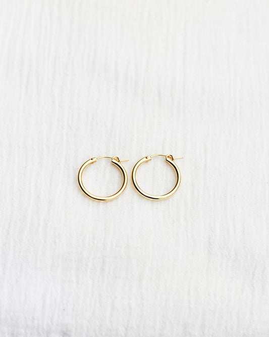 22mm Hoop Earrings, E37
