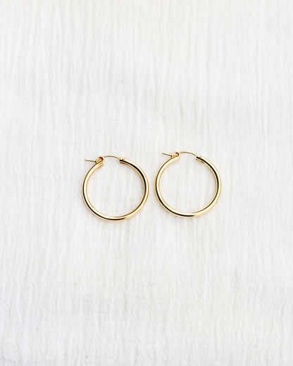 29mm Hoop Earrings, E38