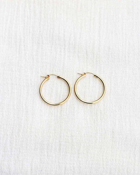 29mm Hoop Earrings, E38