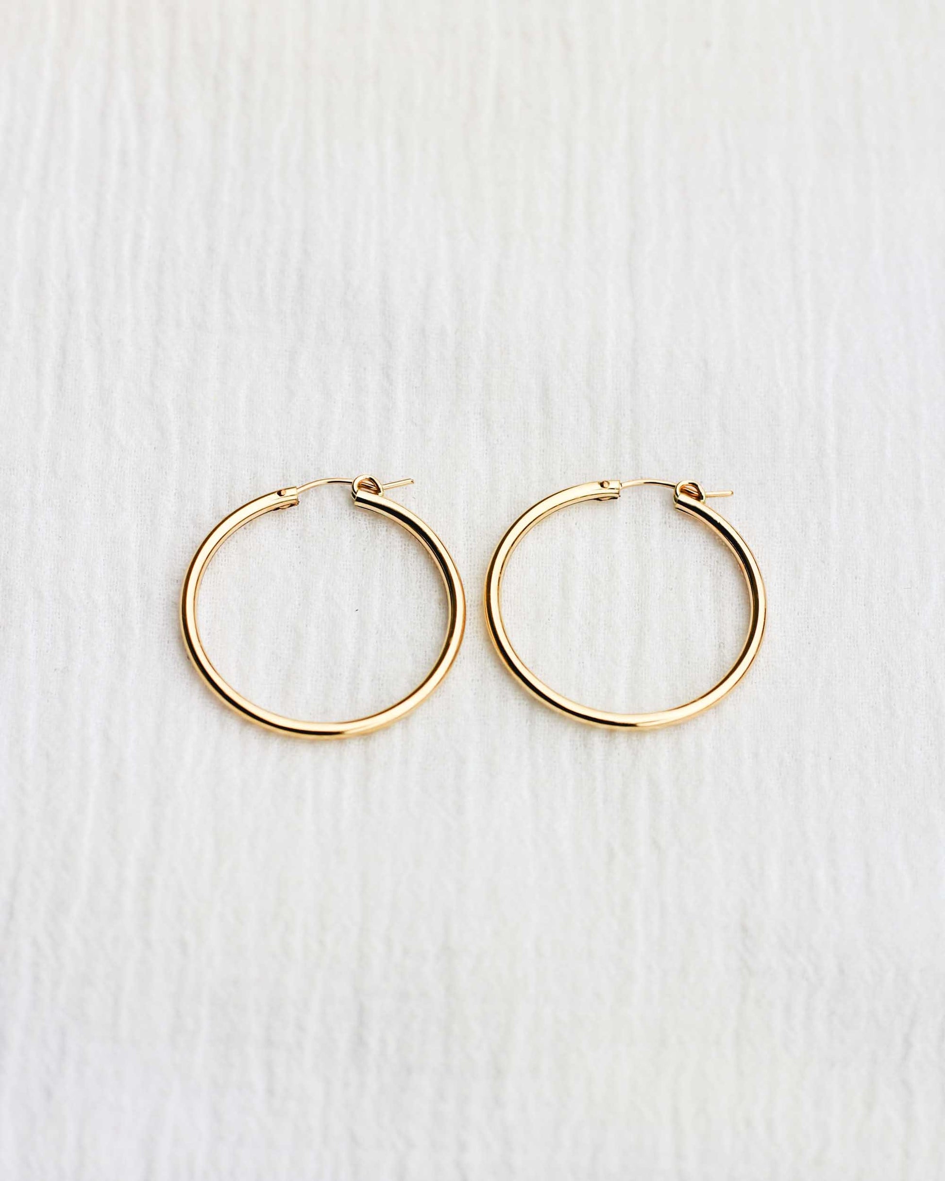 35mm Hoop Earrings, E39