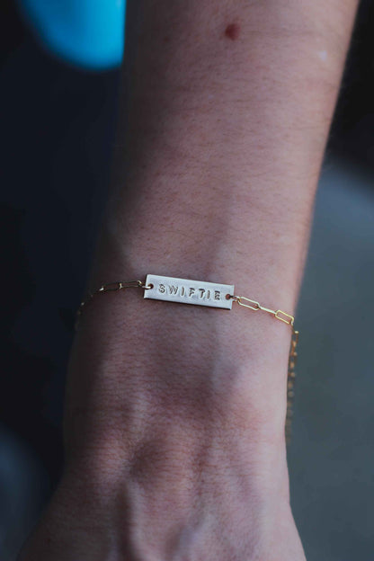 Swiftie Hand Stamped Bar, CN143