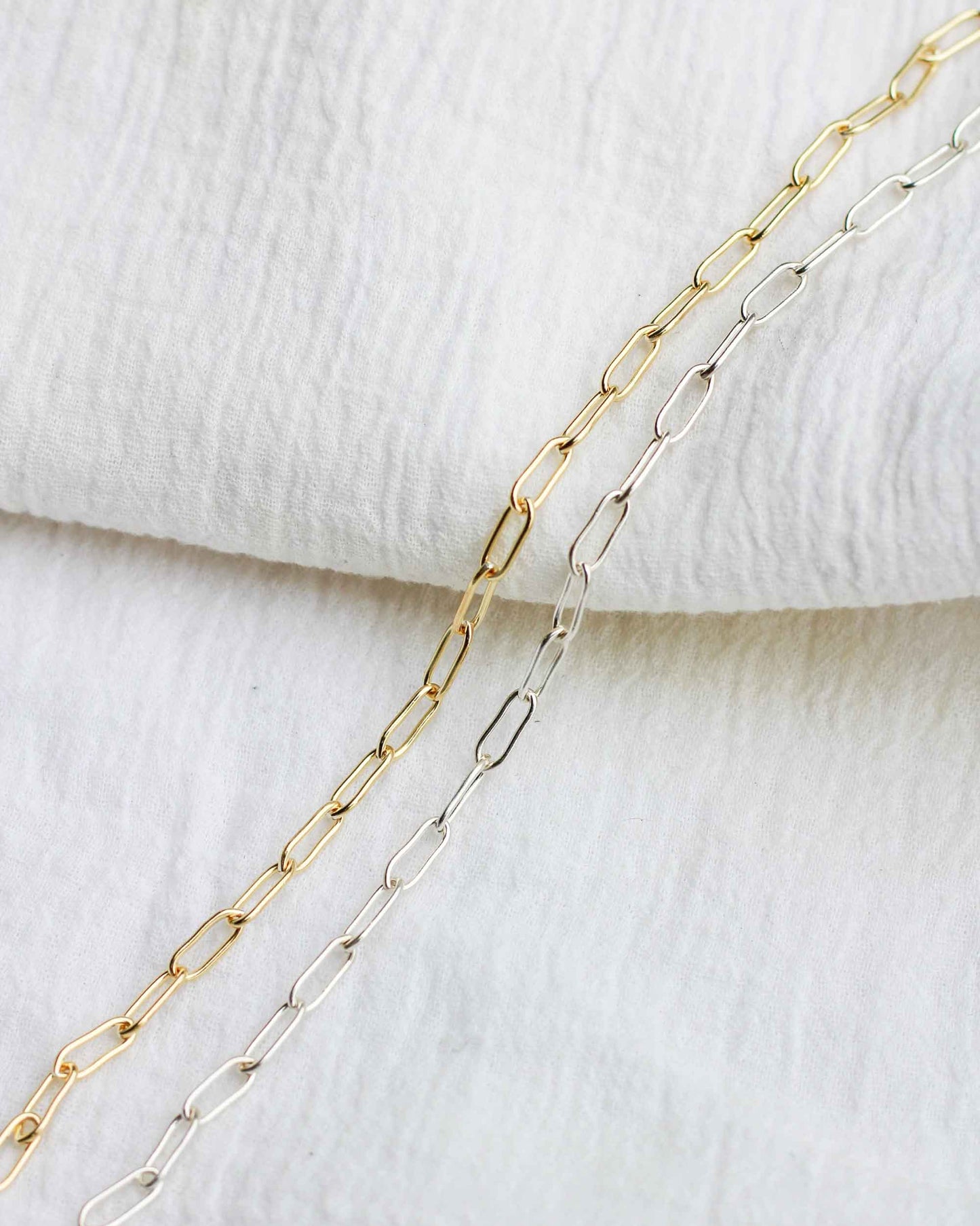 3.8mm Paperclip Cable Chain, G49, S49