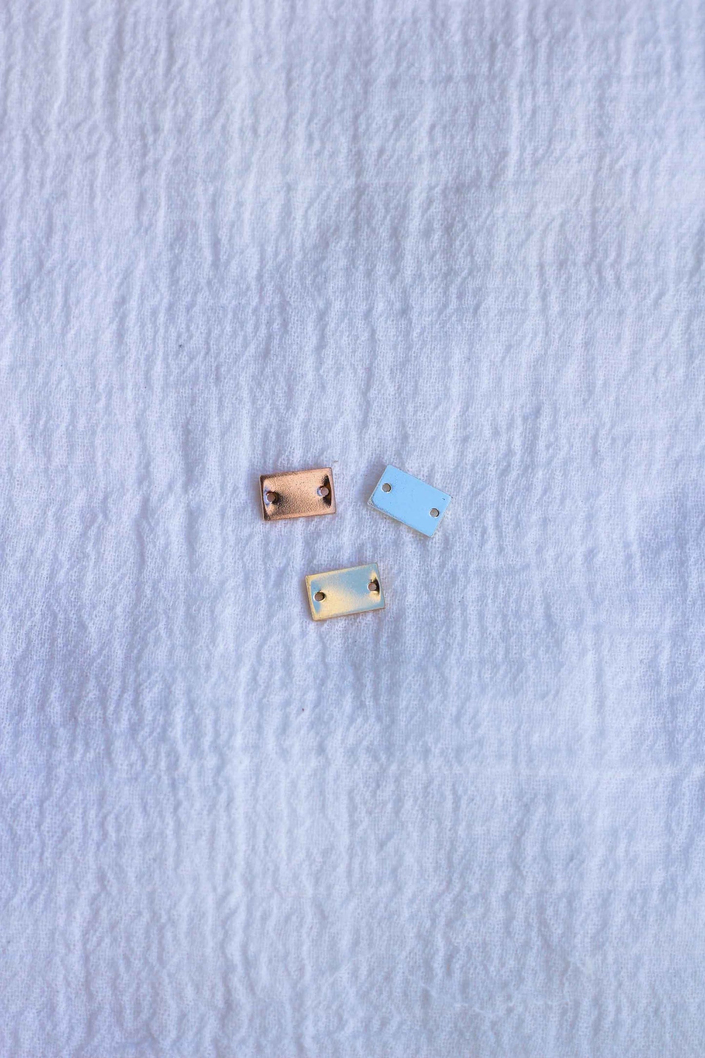 10x6mm Mini Bracelet Blank with Two Holes, B24