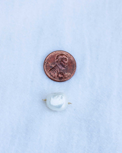 Freshwater Pearl Baroque Shaped Connector, CN122