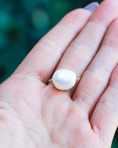 Freshwater Pearl Baroque Shaped Connector, CN122