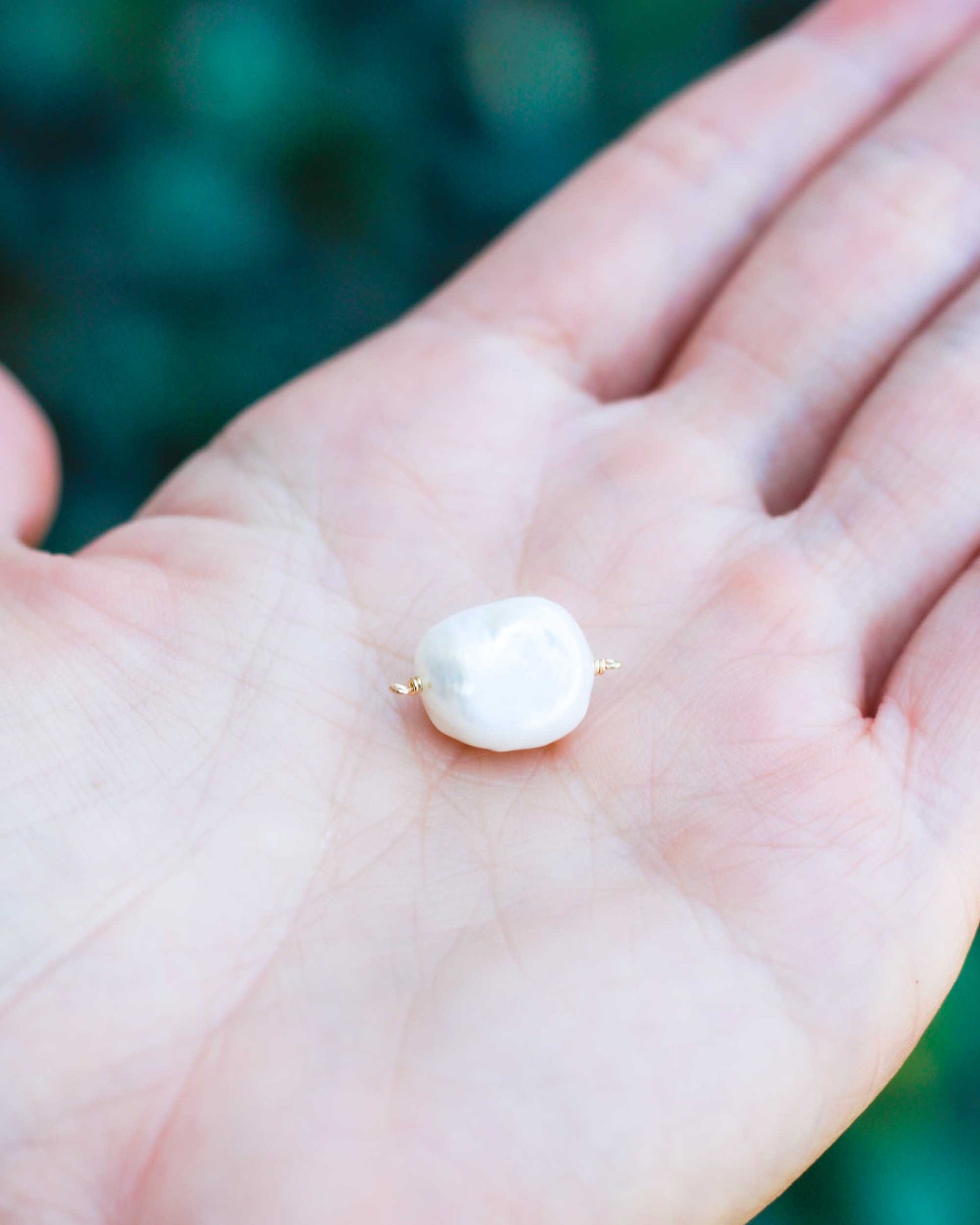 Freshwater Pearl Baroque Shaped Connector, CN122