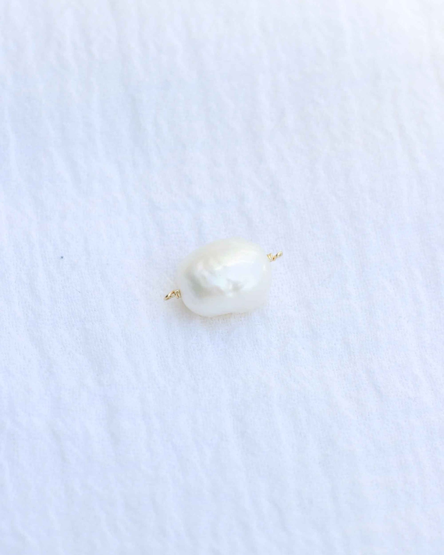 Freshwater Pearl Baroque Shaped Connector, CN122