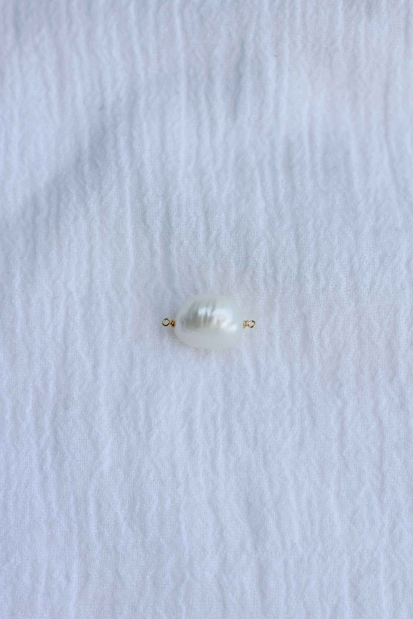 Freshwater Pearl Baroque Shaped Connector, CN122