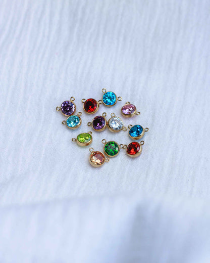 6mm 10-2 Birthstone Connector, CN163