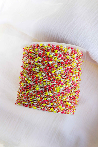 Neon Multi Color Enamel Chain, SP101