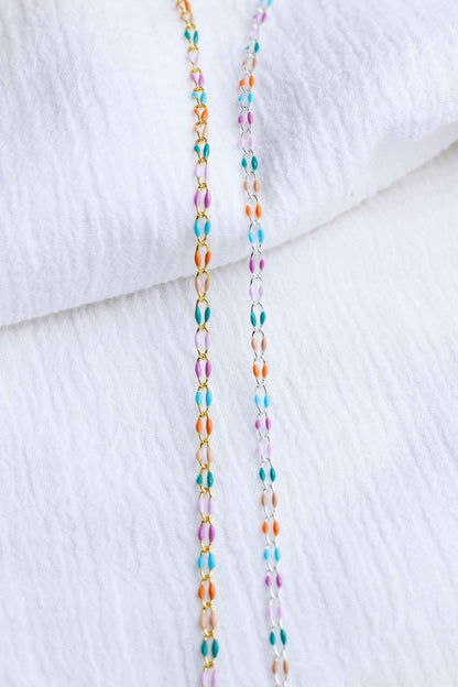 Multi Color Enamel Chain, GP105