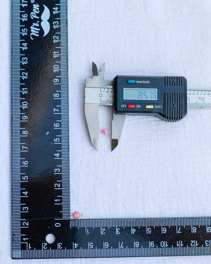 4mm Hot Pink Opal Connector, CN237