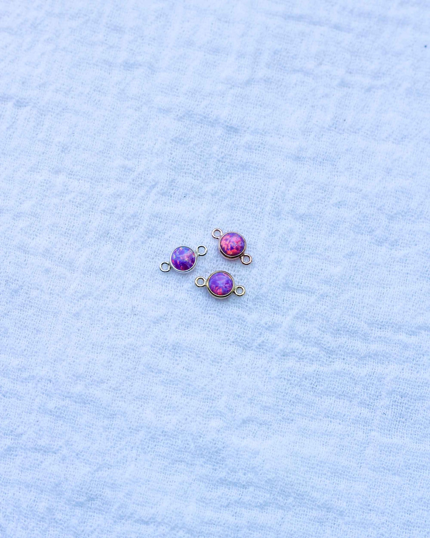 4mm Lavender Opal Connector, CN238