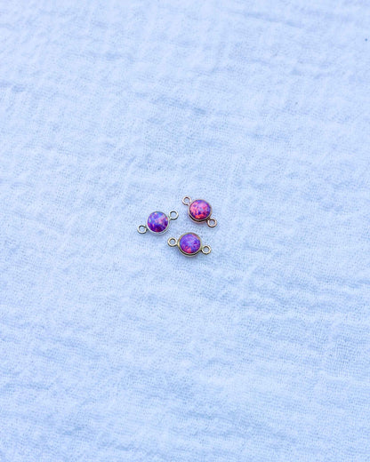 4mm Lavender Opal Connector, CN238