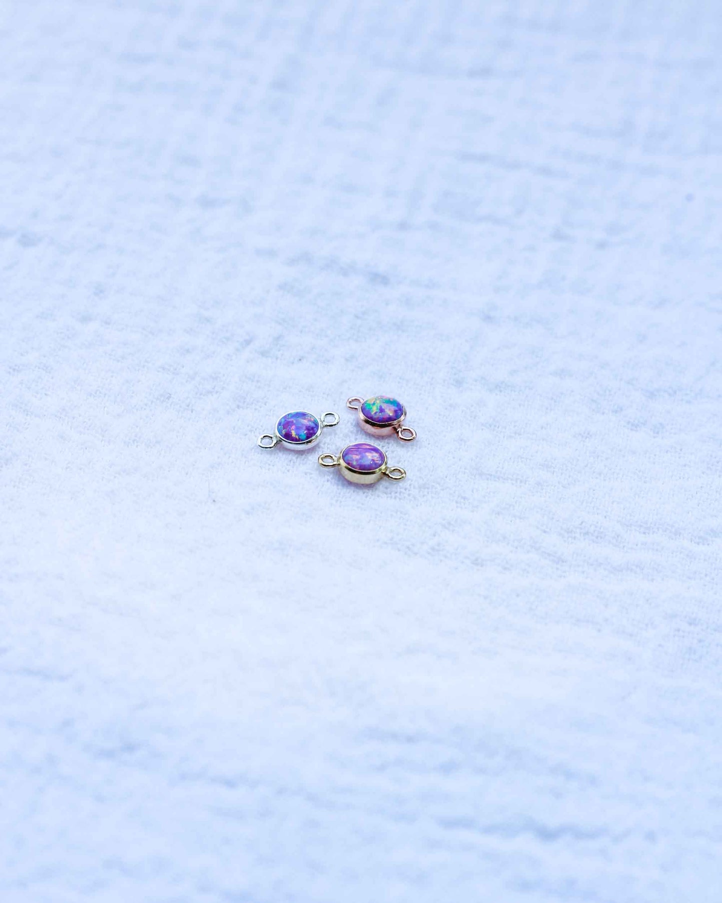 4mm Lavender Opal Connector, CN238