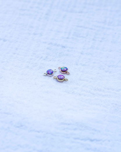 4mm Lavender Opal Connector, CN238