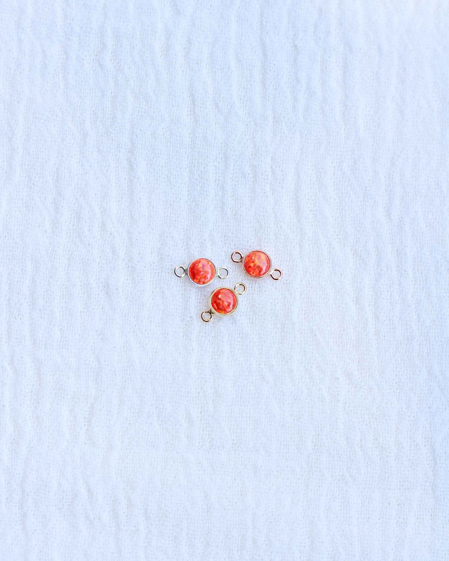 4mm Orange Opal Connector, CN241