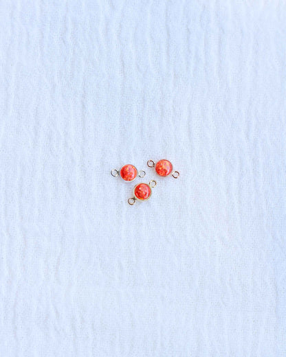 4mm Orange Opal Connector, CN241