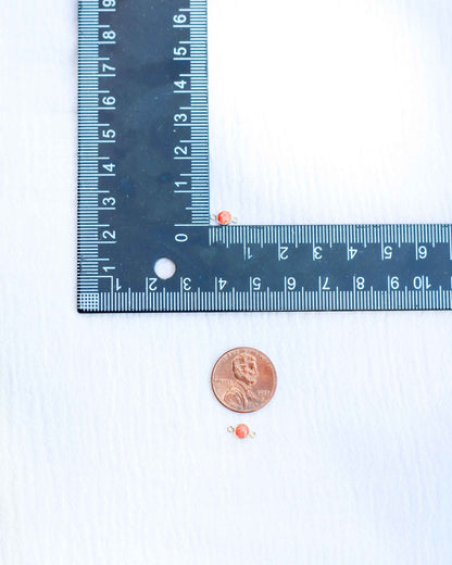 4mm Orange Opal Connector, CN241