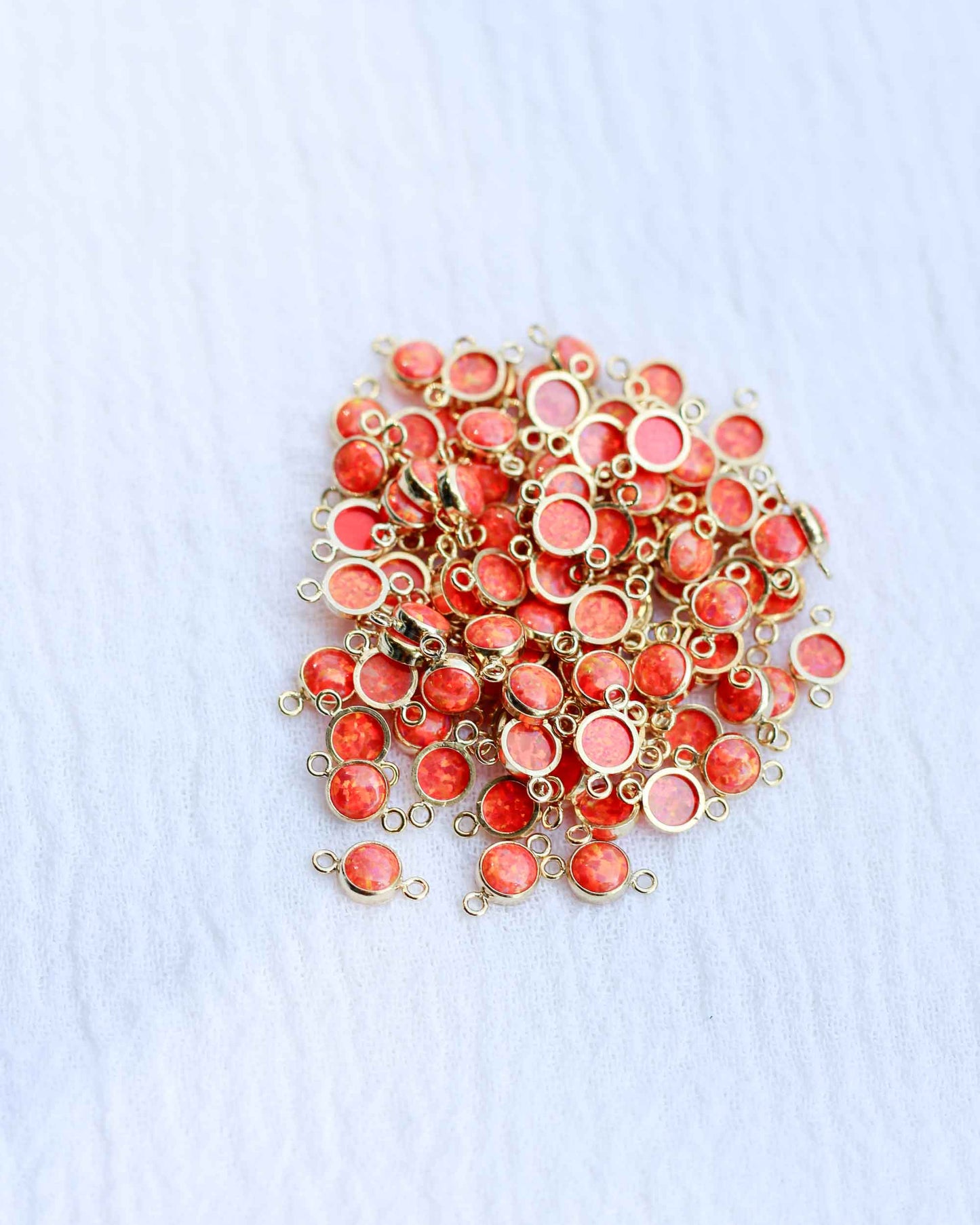 4mm Orange Opal Connector, CN241