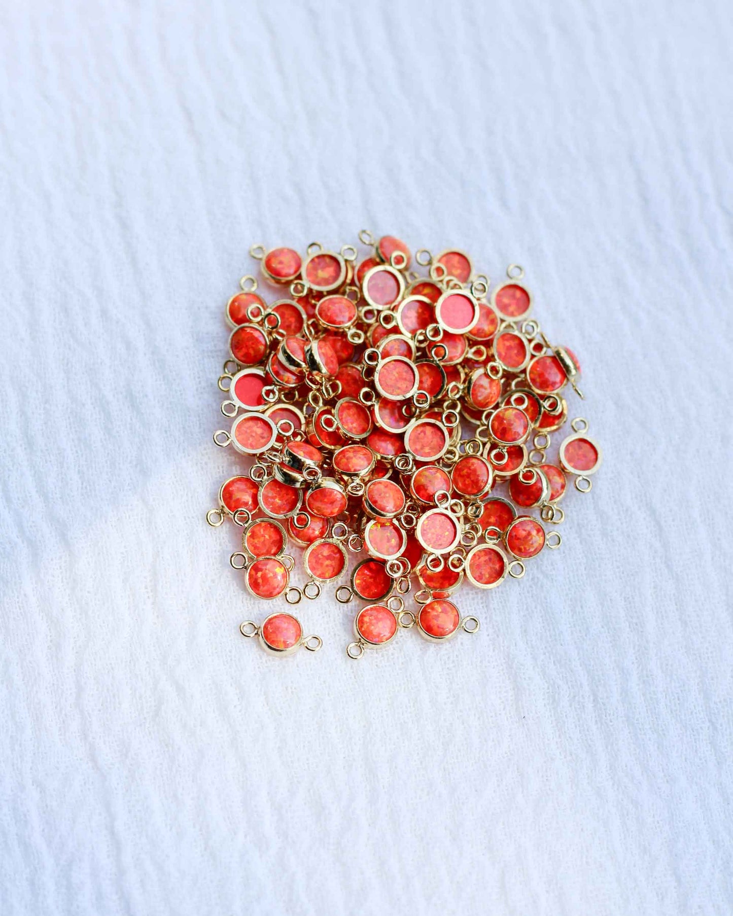 4mm Orange Opal Connector, CN241