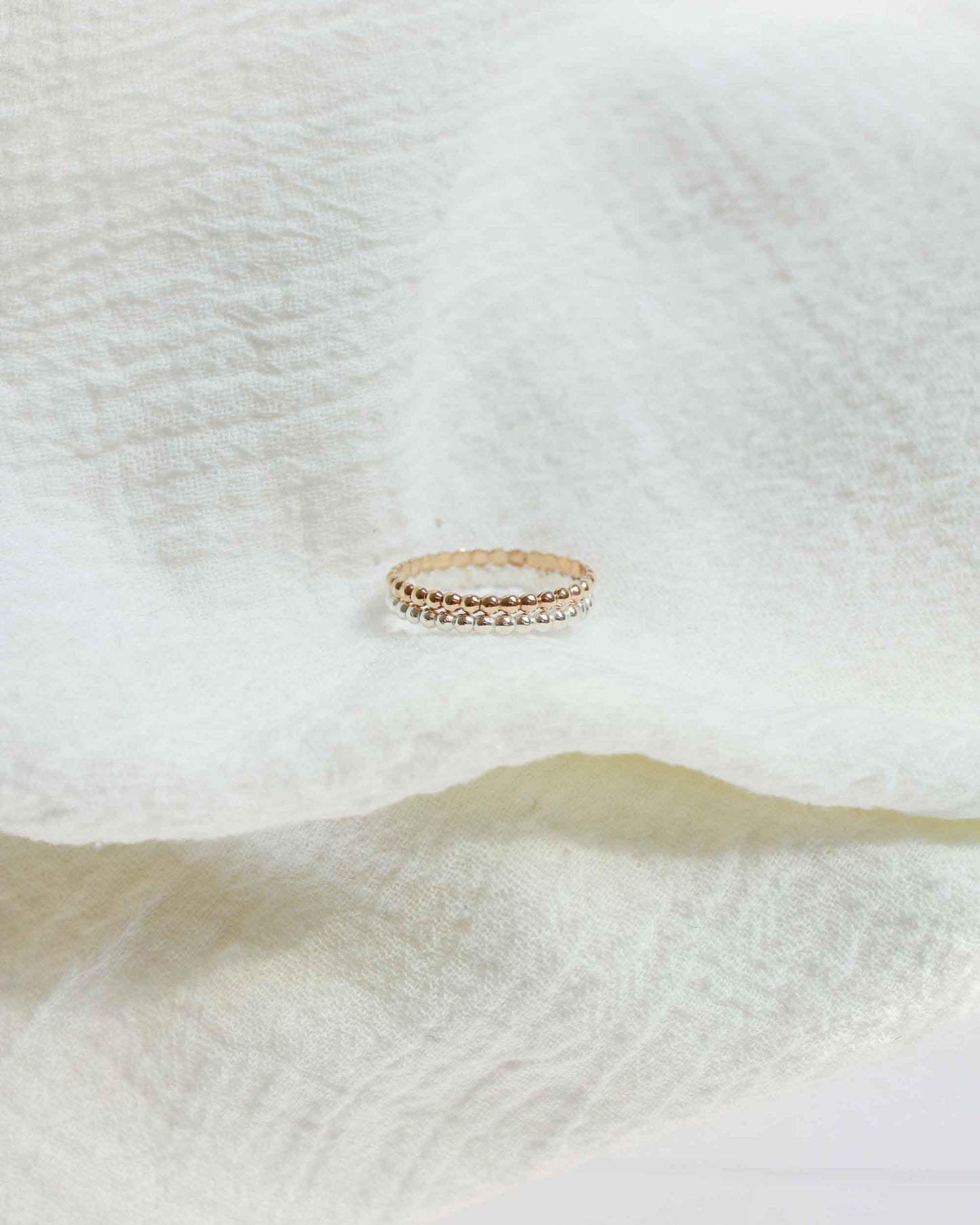 Double Beaded Band Ring, R33