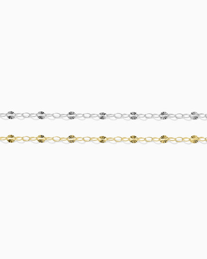 2.8mm Sunburst Cable Chain w/ 3 Links, S220, G220