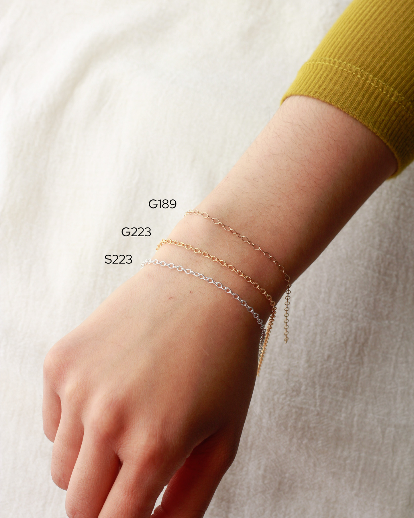 2.2mm Flat Patterned Cable Chain, S223, G223