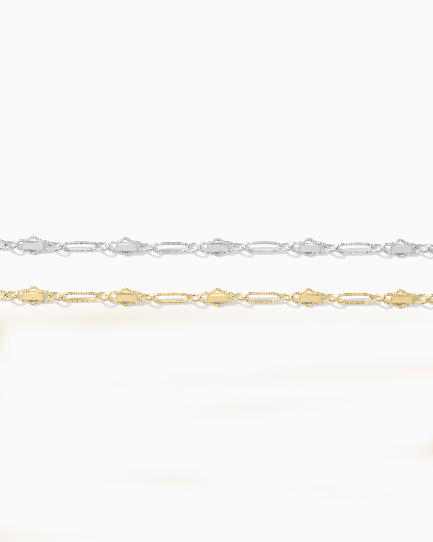 2.6mm Alternate Diamond and Oval Chain, S229, G229