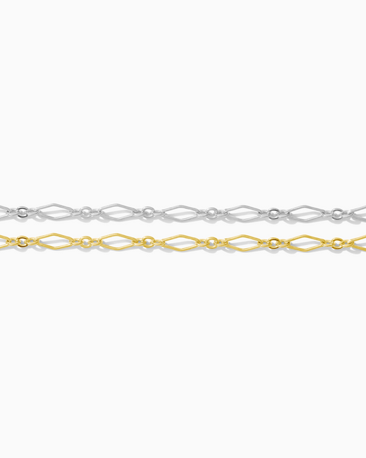 3mm Flat Diamond 1+3 Cable Chain, S234, G234