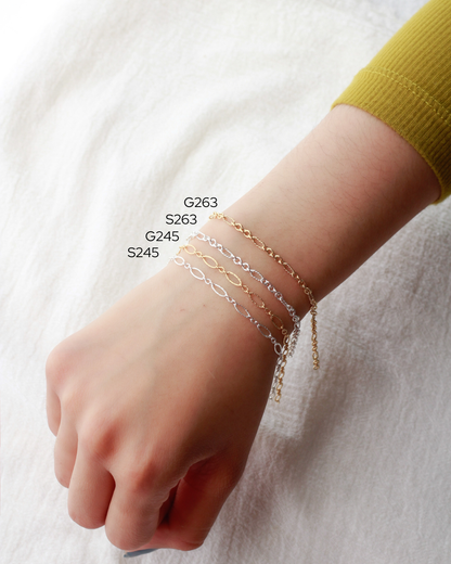 3.2mm Patterned Long and Short 3+1 Chain, S245, G245