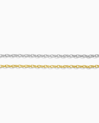 2.2mm alternate twisted paperclip chain, S248, G248