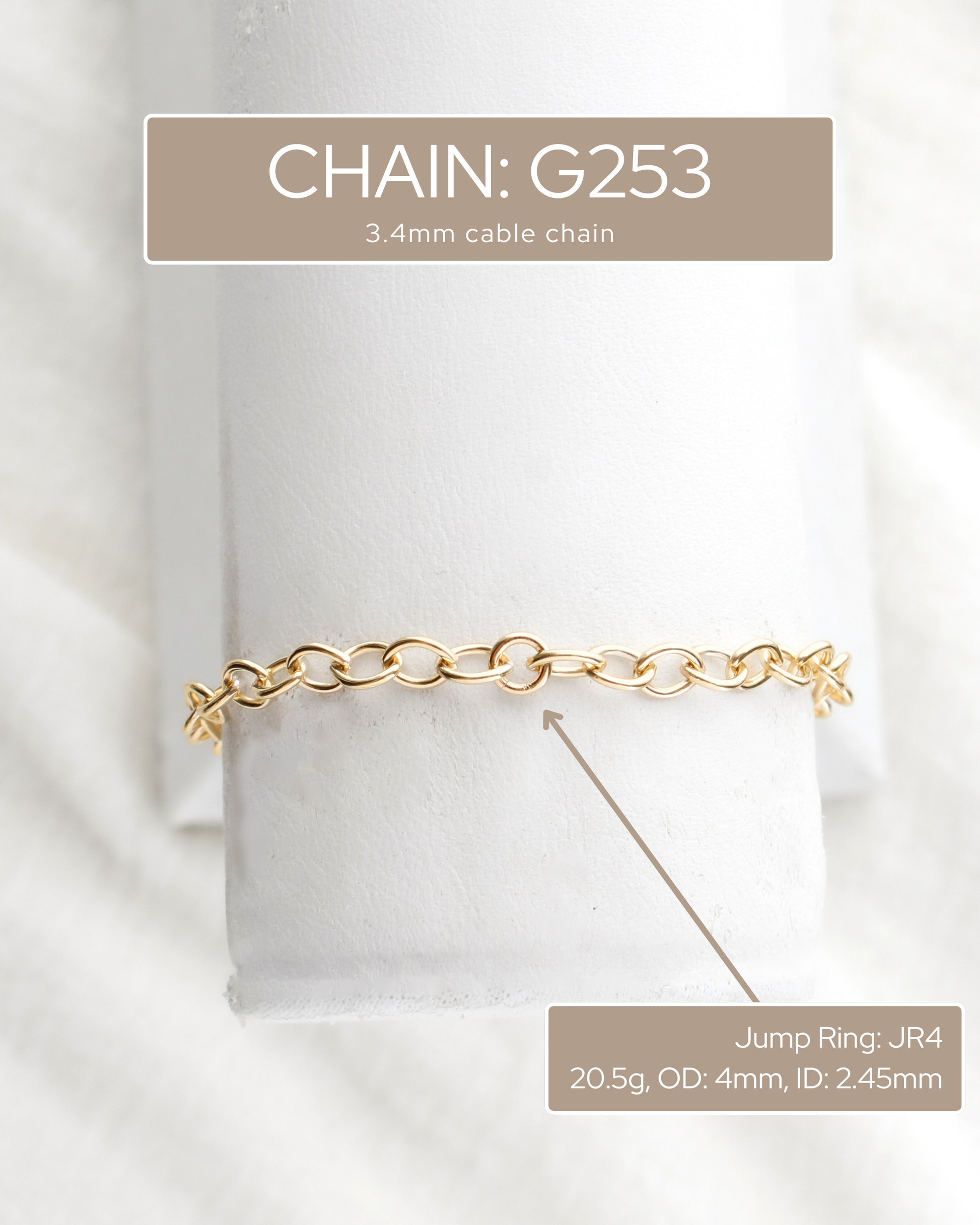 3.6mm cable chain, S253, G253