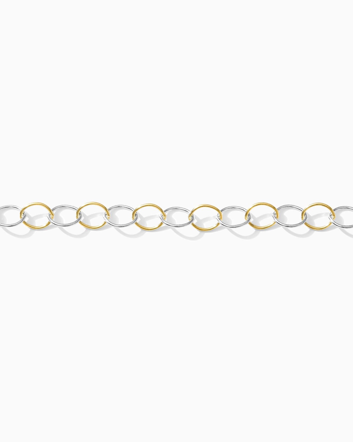 5.8mm mixed metal cable chain, M254
