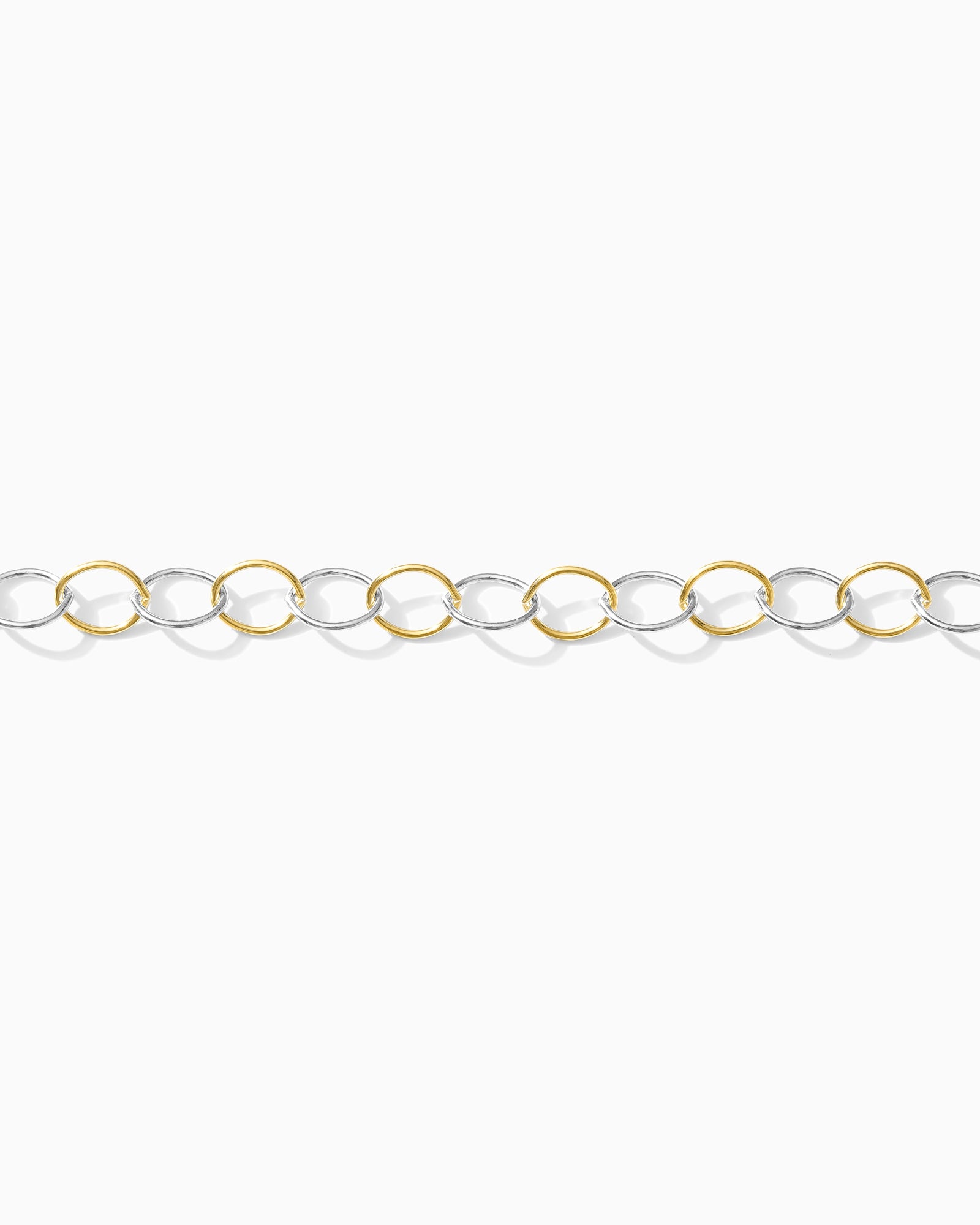 5.8mm mixed metal cable chain, M254