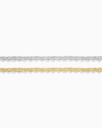3mm twisted cable chain, S256, G256
