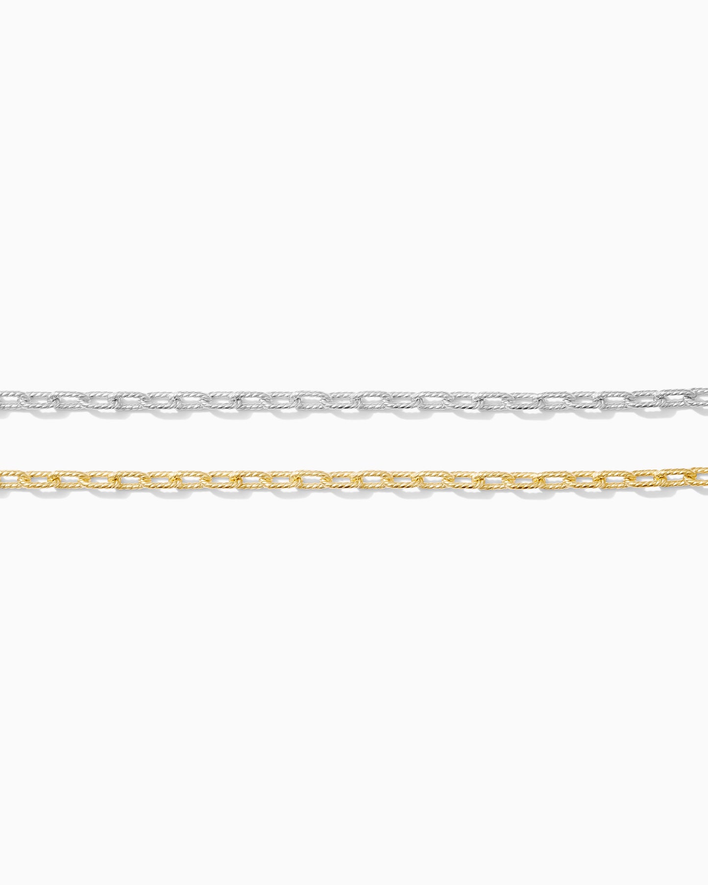 2mm twisted paperclip chain, S257, G257