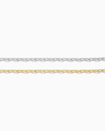 2mm twisted paperclip chain, S257, G257