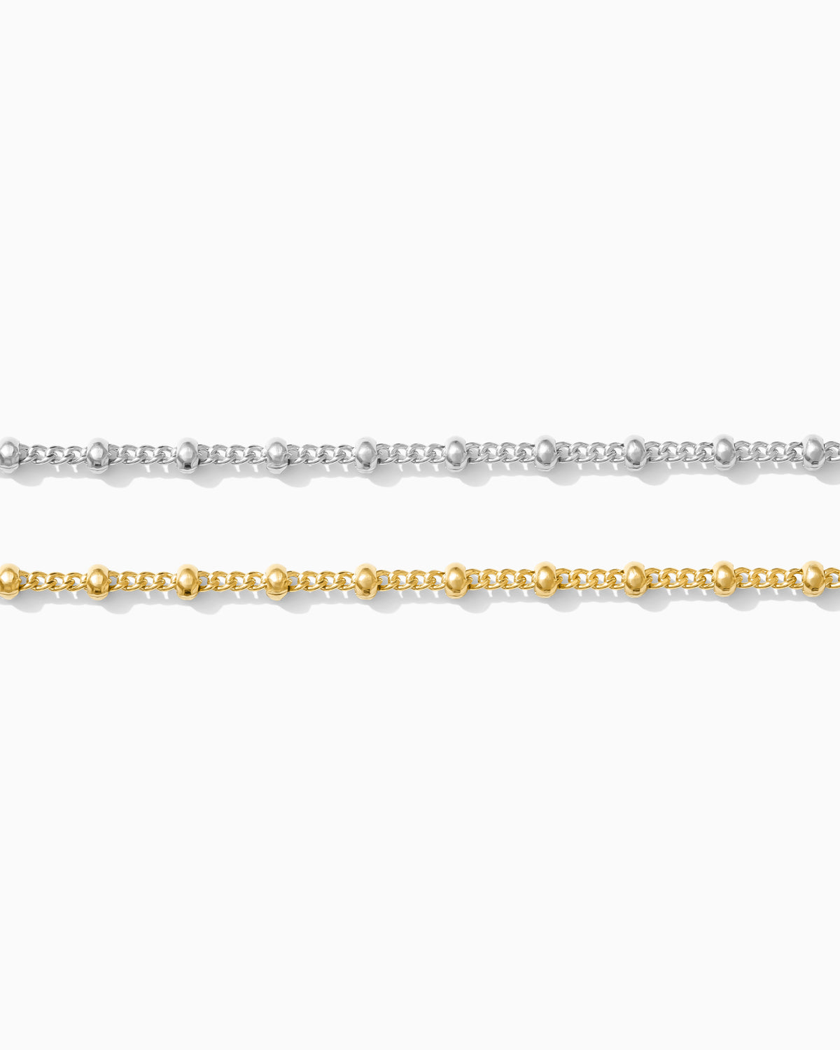 2.7mm Curb Chain with Beads, S273, G273