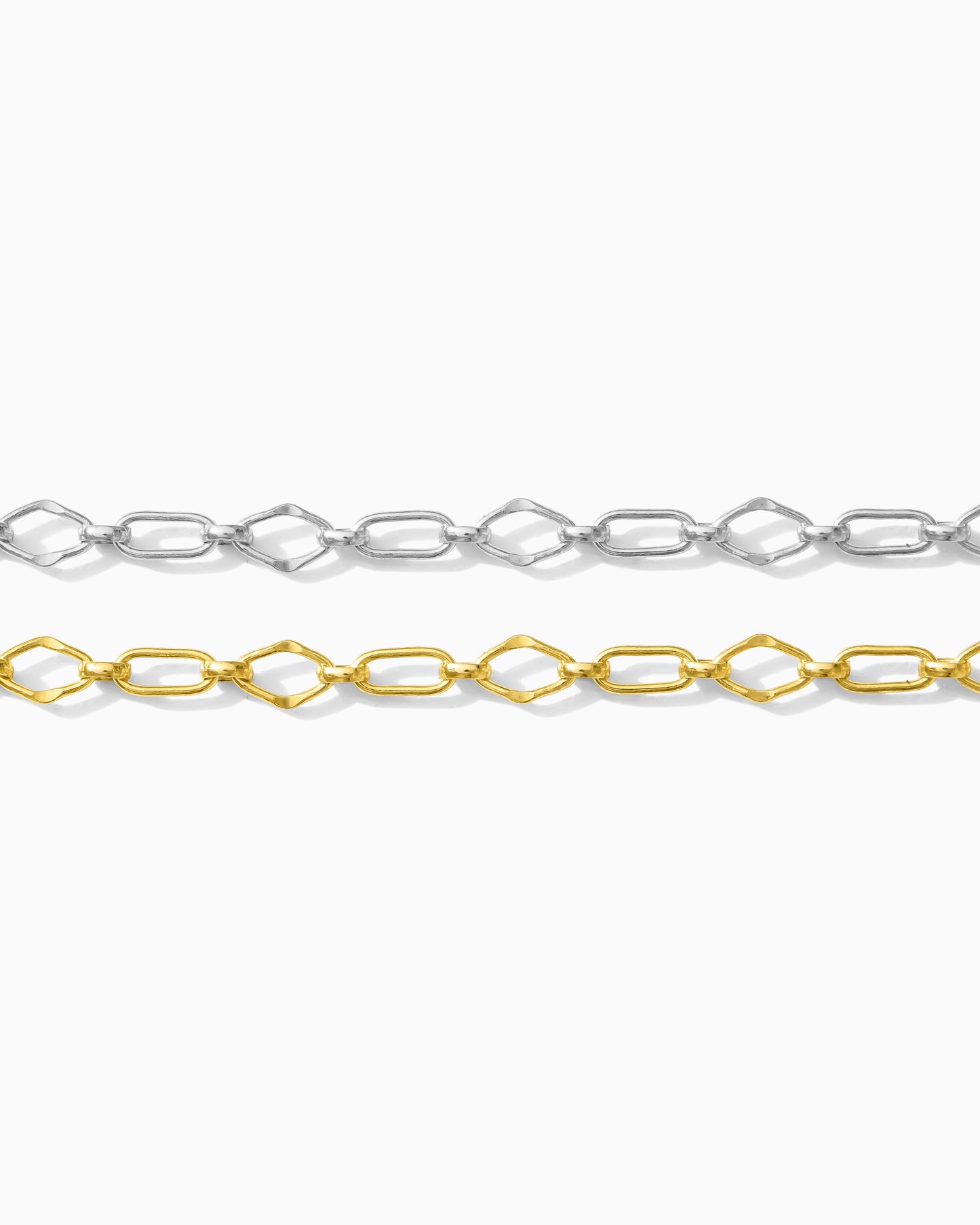 3.3mm Alternate Dapped Diamond and Oval Link Chain 1+1, S274, G274