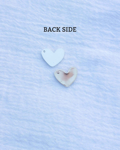 11x13mm Heart Blank with One Hole, B28