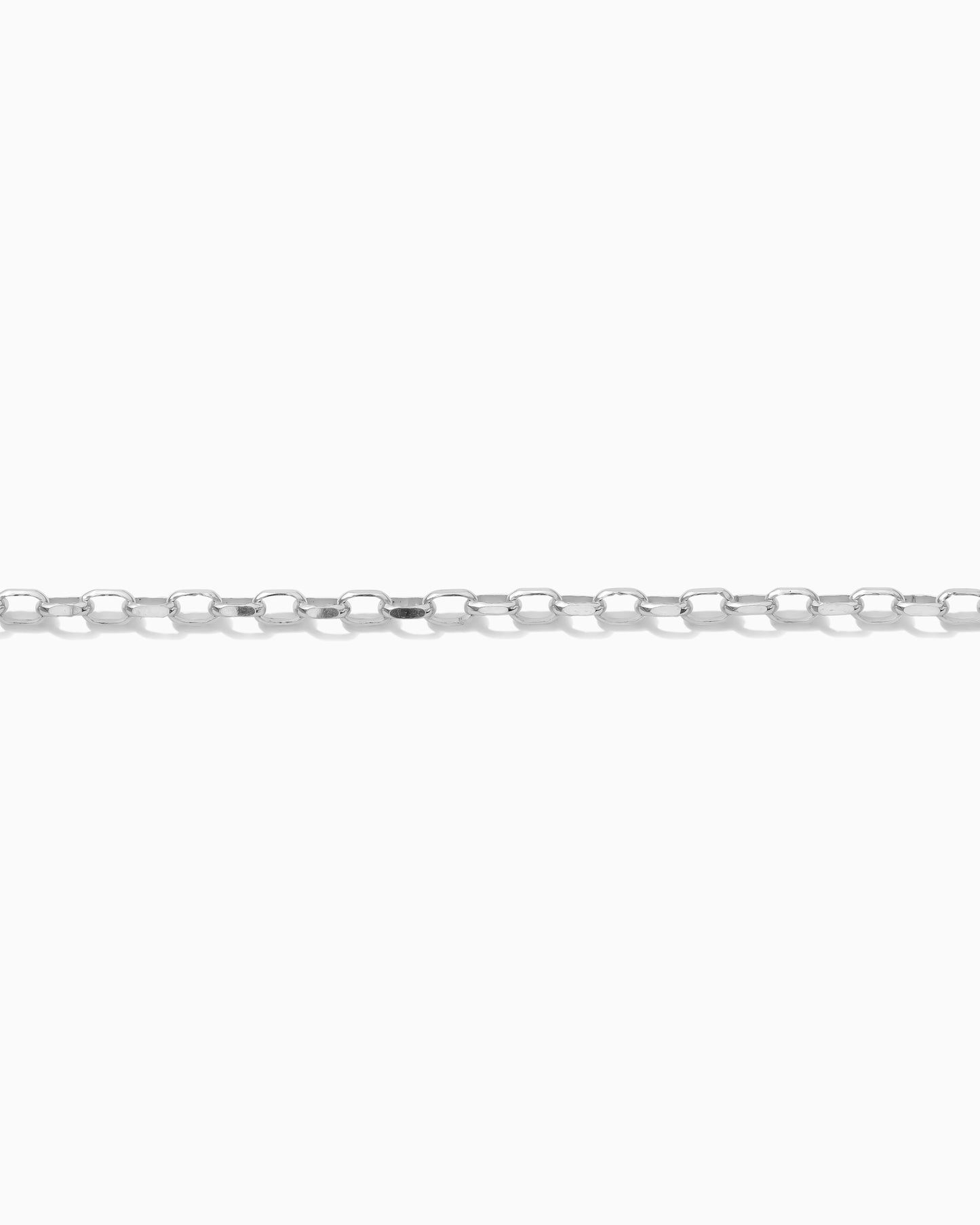 2mm Diamond Cut Long Rolo Chain, S38
